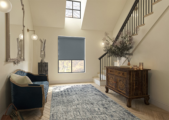 Levant (FR Blackout), Steel Grey - Twist&Fit Roller Blind - Image 7